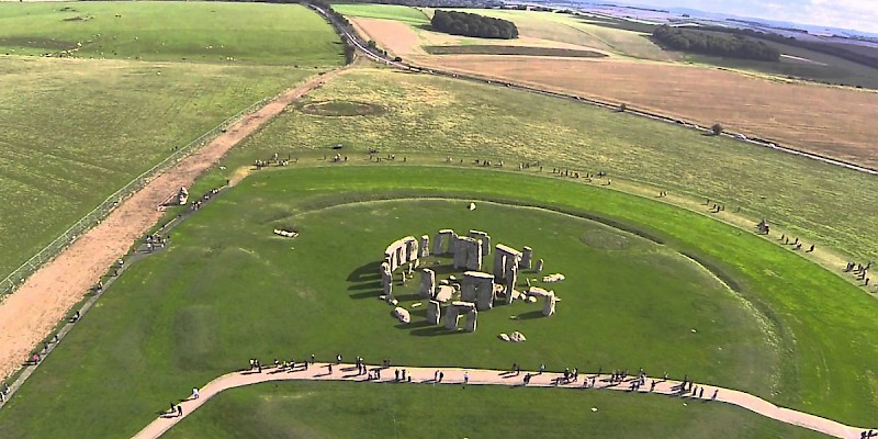 A aerial view of Stonehenge, Helicopter over Stonehenge, Salisbury and Stonehenge (Photo courtesy of Viator.com)