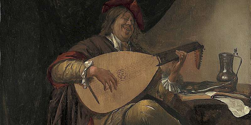 Self Portrait playing a lute (c. 1663/65) by Jan Steen, in Madrid's Museo Thyssen (Photo courtesy of the Museo Thyssen)
