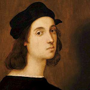 Self portrait (c. 1506) of Raphael, aged about 23, in the Uffizi Galleries of Florence (Photo courtesy of the Uffizi Galleries)