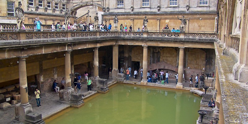The main pool of the ancient Roman Baths, Bath, Bath (Photo Â© Reid Bramblett)