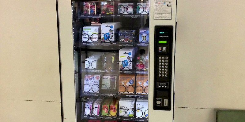 Heathrow airport even has SIM card vending machines if you have an unlocked phone (Photo by Karl Baron)