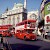Old Routemaster double-decker buses at Piccadilly Circus, Double-decker buses, London (Photo (c) Transport for London)