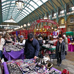 The stalls at Covent Garden market (Photo Â© Reid Bramblett)
