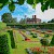 The gardens before the Banqueting House at Hampton Court, Hampton Court Palace, London (Photo by Sarah G Perun)