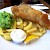 Fish 'n' chipsâ€”Batter-fried fish with French fries, Pub grub, London (Photo by wEnDy)