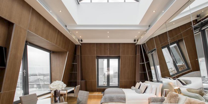 The Penthouse apartment at Kensington's The Harrington rents from just Â£261 per nightâ€”though rates for less lofty doubles start at Â£112 (Photo courtesy of the property)