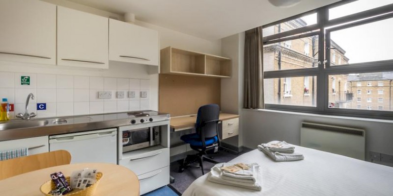A room at the LSE Grosvenor dorm (Photo courtesy of the LSE)