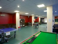 The games room at the International Hall dorm