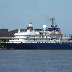 A ship at the Tilbury docks (Photo courtesy of London Cruise Terminal)