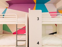A dormitory room at London's The Generator Hostel