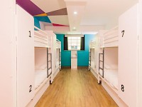 A dormitory room at London's The Generator Hostel