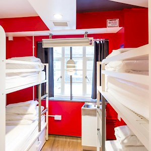 A dormitory room at London's The Generator Hostel (Photo courtesy of the hostel)