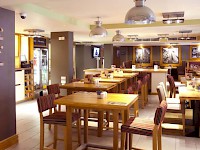 The dining room at the Premier Inn London Leicester Square