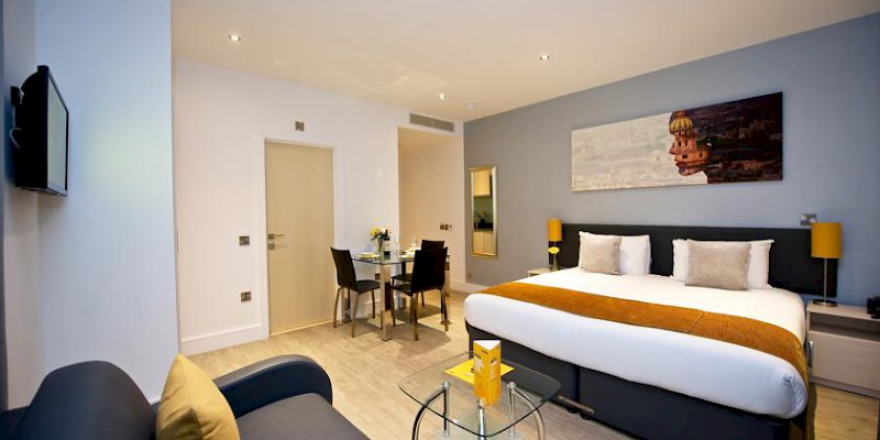 An efficiency suite room at London's StayCity Greenwich High Road (Photo courtesy of the property)