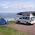 A camper and a tent overlooking a killer whale migration route at Sango Sands Campsite, Durness, Sutherland, Scotland, Camping, General (Photo by John Allen)