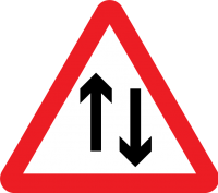 "Two way traffic ahead"