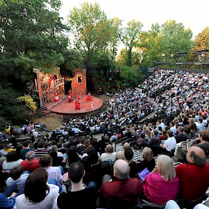 A play at the Open Air Theatre of Regent's Park (Photo by Tom J Anderson)