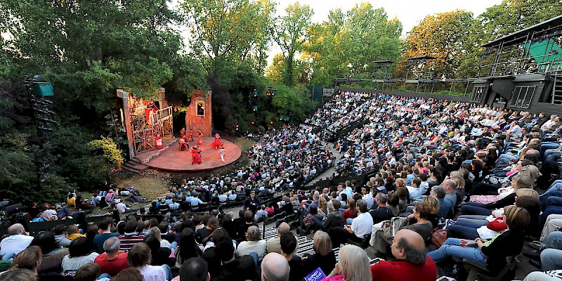 A play at the Open Air Theatre of Regent's Park (Photo by Tom J Anderson)
