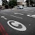 Road markingsâ€”like these on Kensington High Streetâ€”mark the Central Zone where the London Congestion Charge takes effect, London congestion charge, London (Photo by smif)