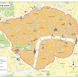 The London Congestion Zone (Photo Â© Transport for London)