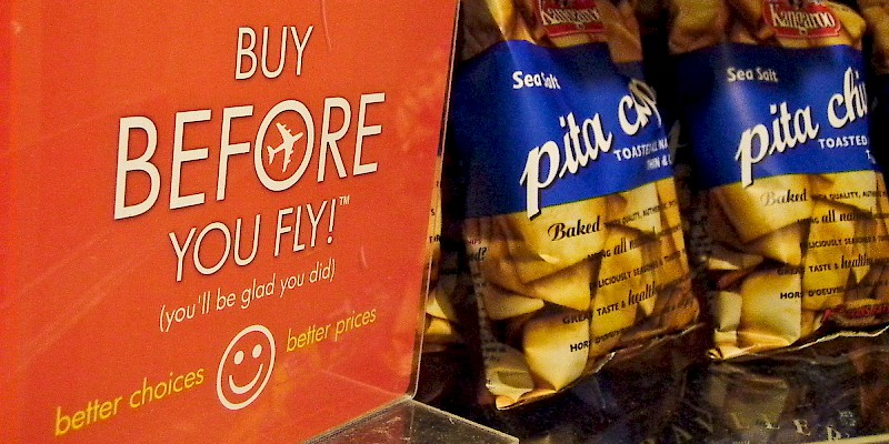 Pack your own, inexpensive snacks for the plane (Photo Â© Reid Bramblett)