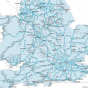 A map of the British rail system (Photo courtesy of NationalRail.co.uk)