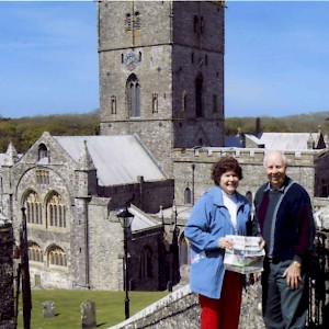 Affordable Travel Club members visit St. David's Cathedral in westernmost Wales during a homestay (Photo courtesy of the Affordable Travel Club)
