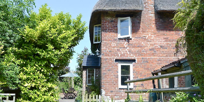 Rockley, a thatched cottage on the Wiltshire plains; sleeps 6 from Â£97 per night (Photo courtesy of the property)