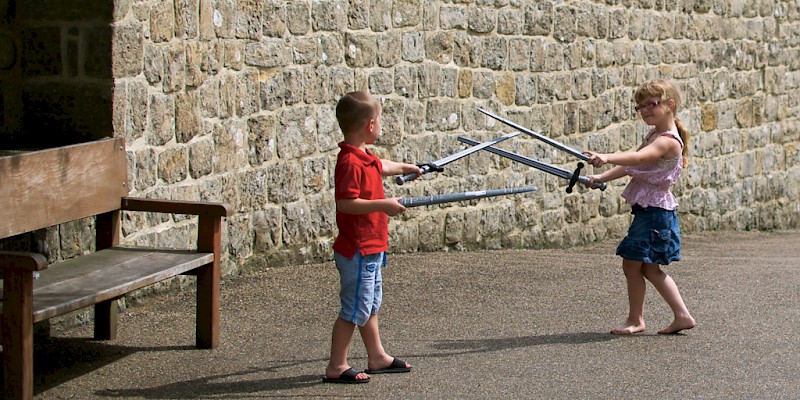 Sibling rivalry takes on a new meaning at Leeds Castle (Photo by Aimee Rivers)