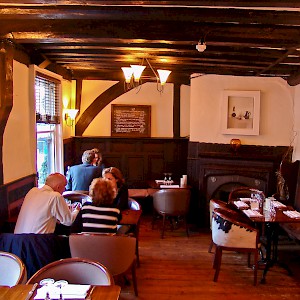 A dining room at the Haunch of Venison (Photo Â© Reid Bramblett)