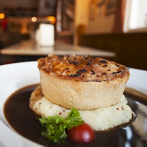 One of the famous pies at The Raven pub (Photo courtesy of the pub)