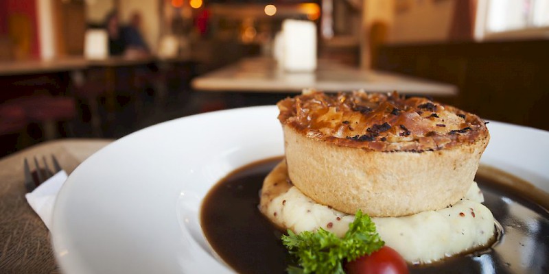 One of the famous pies at The Raven pub (Photo courtesy of the pub)