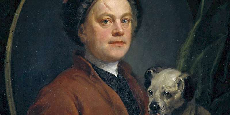 The Painter and his Pug, a 1745 Self-portrait by William Hogarth, at the Tate Britain, William Hogarth, General (Photo by the Tate Britain)