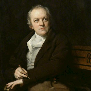 Portrait of William Blake (1807) by Thomas Phillips, in the National Portrait Gallery, London (Photo courtesy of the National Portrait Gallery)