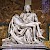 La Pietà (1497–99) by Michelangelo, in St. Peter's, Vatican City, Rome, Italy, Michelangelo, General (Photo by Juan M Romero)